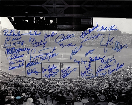 Boston Red Sox Greats Multi Signed 16x20 Fenway Park Photo With 35 Signatures (Steiner)